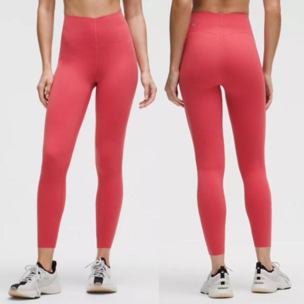 NWT Lululemon Glow Up HR Training Tight Legging 25" Yoga Pink Womens Size 10